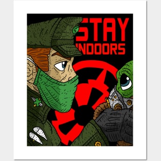 stay indoors, for the empire. stay at home and quarantine. Posters and Art